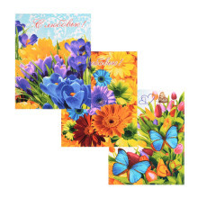 Набор полотенец 45х60 (3 шт) рогожка Цветник Набор полотенец 45х60 (3 шт) рогожка Цветник