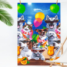 Полотенце 80х150 см вафельное Селфи Полотенце 80х150 см вафельное Селфи