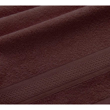 Полотенце 50х80 см махровое (Oqtosh Tekstil) Утро коричневый