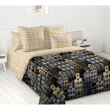 Покрывало стеганое 240х210 см перкаль Таун 1