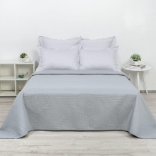 Покрывало 150х215 см полисатин (ультрастеп) Серебристый