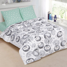 Детское белье 1.5 сп. поплин Ежата