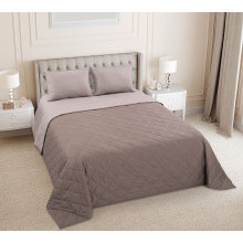 Покрывало стеганое 160х210 см перкаль Шоколадное мороженое