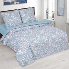 Постельное белье евро на рез. простыня 180х200 поплин Арабеска