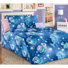 Детское белье 1.5 сп. поплин Океан арт.1100Х