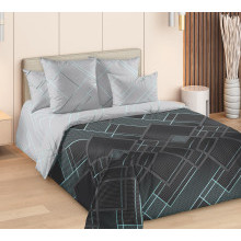 Постельное белье евро-макси сатин 4нав. (пододеяльник 230х250 см) Симметрия (коробка)