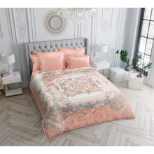 Постельное белье евро сатин 4нав. (пододеяльник 200х220 см) Триумф фантазии (коробка)