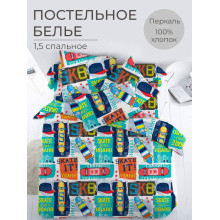 Детское белье 1.5 сп. перкаль Скейт арт.3524 Детское белье 1.5 сп. перкаль Скейт арт.3524
