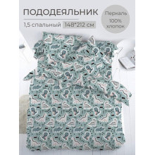 Пододеяльник 148х212 см перкаль Диномания Пододеяльник 148х212 см перкаль Диномания