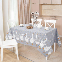 Скатерть 260х145 см рогожка Ромашки