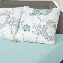 Наволочки 70х70 поплин (2шт) на клапане Тишина природы