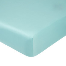 Простыня 140х200 на резинке сатин Бирюзовый (борт 20 см)