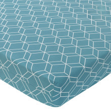 Простыня 160х200 на резинке поплин Куба (борт 20 см)