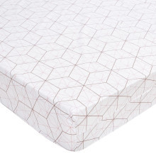 Простыня 160х200 на резинке поплин Кардинал (борт 20 см)