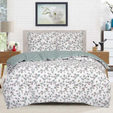 Пододеяльник евро 200х215 см поплин Дивный сад