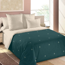 Постельное белье 1,5сп перкаль Аристократ 1 зел арт. 1276ЧН