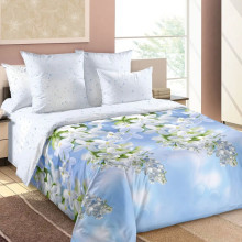 Постельное белье 2 сп/европр. перкаль Пышная сирень 3250ПН