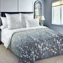 Постельное белье евро перкаль Весенняя капель арт. 4250ПН