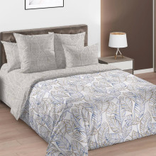 Постельное белье 2 сп/европр. перкаль Лепесток арт.3276ДН