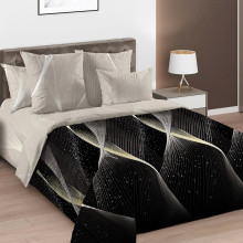 Постельное белье евро перкаль Звездный свет арт.7250ЕН