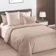 Постельное белье 1,5сп перкаль Какао арт.1210ПН