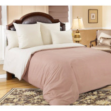 Постельное белье евро перкаль Какао 4250ПН