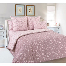 Постельное белье семейное перкаль Габриэль коричневый 6250ПН