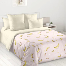 Постельное белье евро перкаль Бананы арт.4150ЛН