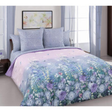 Простыня 90х200 на резинке перкаль Теплый вечер комп (борт 25 см)