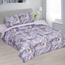 Постельное белье 1,5сп поплин (нав. 50х70) Шанс арт.901