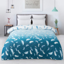 Стеганый пододеяльник зима-лето евро 200х217 см перкаль Нежный сон