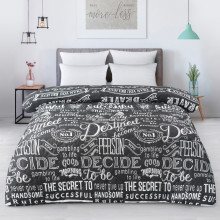 Стеганый пододеяльник зима-лето 145х215 см перкаль Джек 1