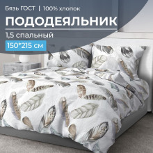 Пододеяльник 150х215 см бязь ГОСТ Марабу Пододеяльник 150х215 см бязь ГОСТ Марабу