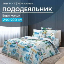 Пододеяльник евро-макси 220х240 см бязь ГОСТ Парадайз Пододеяльник евро-макси 220х240 см бязь ГОСТ Парадайз