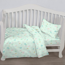 Детское белье ясельное поплин Зайчата