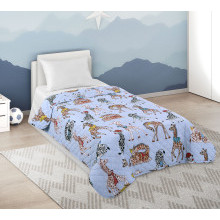 Детское покрывало стеганое 110х140 см перкаль Жирафики 1