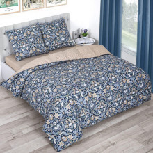 Постельное белье 1,5 сп/рез. простыня 140х200 поплин Ар-Деко арт.930