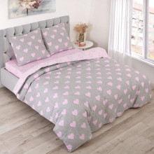 Постельное белье евро/рез. простыня 180х200 поплин Купидон арт.932 Постельное белье евро/рез. простыня 180х200 поплин Купидон арт.932