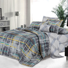 Простыня 200х200 на резинке поплин Руслан компаньон (борт 25 см)