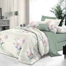 Простыня 200х200 на резинке поплин Шаганэ компаньон (борт 25 см)