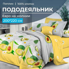 Пододеяльник евро 200х220 см поплин Тейсти основа