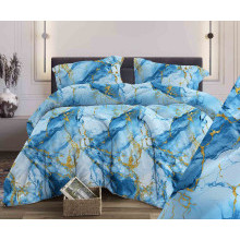 Постельное белье 1,5сп поплин Мрамор бирюзовый арт.1501 Постельное белье 1,5сп поплин Мрамор бирюзовый арт.1501