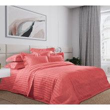 Пододеяльник 230х210 см сатин-страйп (на молнии) Терракотовый Пододеяльник 230х210 см сатин-страйп (на молнии) Терракотовый