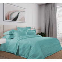 Пододеяльник 185х215 см сатин-страйп (на молнии) Верде Пододеяльник 185х215 см сатин-страйп (на молнии) Верде