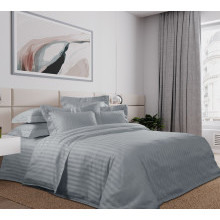 Пододеяльник 230х210 см сатин-страйп (на молнии) Кварц Пододеяльник 230х210 см сатин-страйп (на молнии) Кварц