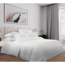 Пододеяльник 230х210 см сатин-страйп (на молнии) Отбеленный Пододеяльник 230х210 см сатин-страйп (на молнии) Отбеленный