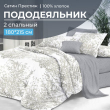 Пододеяльник 180х215 см сатин Престиж Сказки леса (основа) арт.2110