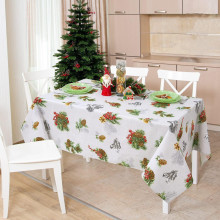 Скатерть 260х145 см рогожка Серебряный звон