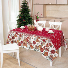 Скатерть 260х145 см рогожка Новогодняя ночь
