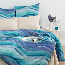 Постельное белье NUANCE 2 сп с европростыней сатин Cascade